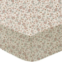 Drap-housse lit bébé 60x120cm - fleurs vintage