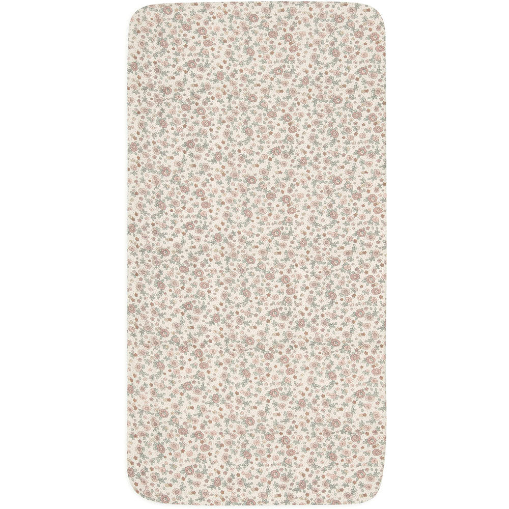 Drap-housse lit bébé 60x120cm - fleurs vintage