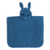 Blue bathing poncho