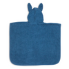 Blue bathing poncho