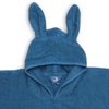 Blue bathing poncho