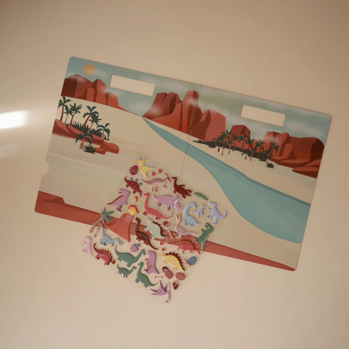 Reusable stickers with book - Dinosaur