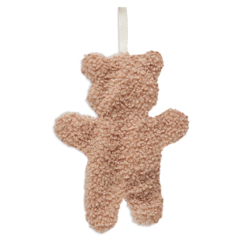 Teddy bear pacifier clip - biscuit
