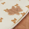 Teddy bear pacifier clip - biscuit