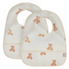 Waterproof bib - teddy bear - set of 2