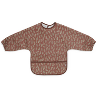 Waterproof sleeved bib - chestnut