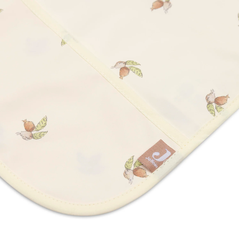 Waterproof sleeved bib - rosehip