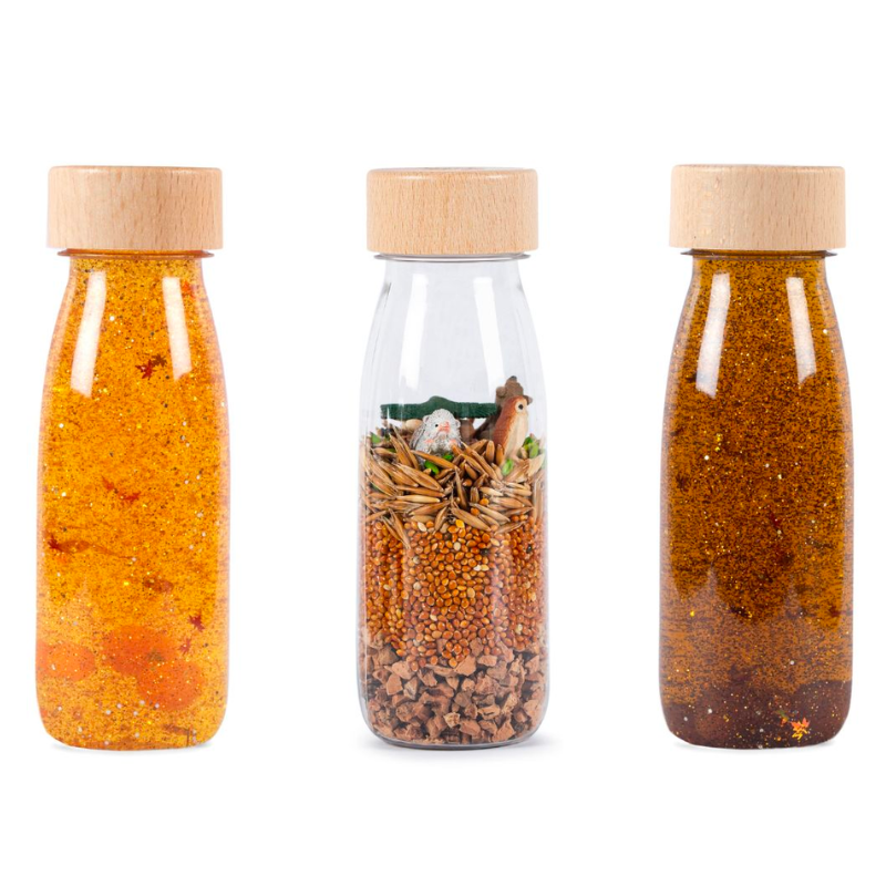 Lot de 3 bouteilles sensorielles Nature - Puériculture Lot de 3 bouteilles sensorielles Nature - Puériculture