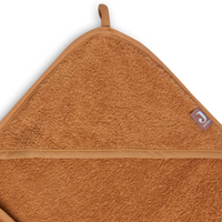 Terry cotton bath cape - caramel