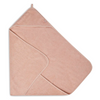 Terry cotton bath cape - powder pink