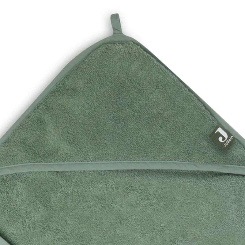 Terry cotton bath cape - ash green