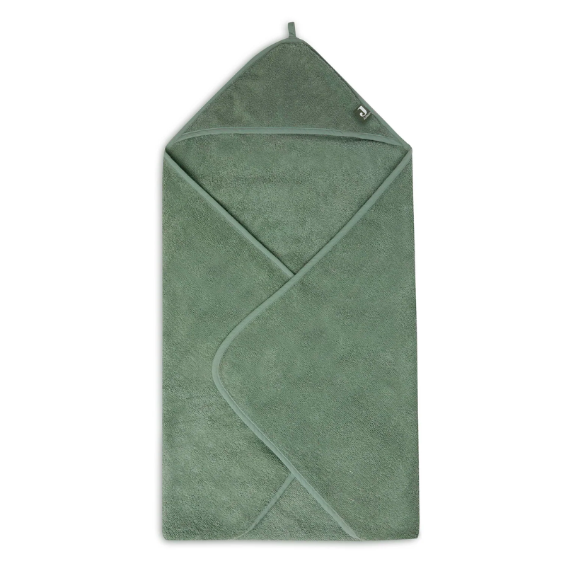 Terry cotton bath cape - ash green