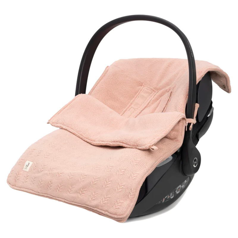 Wild knit footmuff - pink