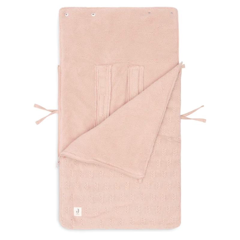 Wild knit footmuff - pink