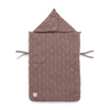 Knitted footmuff - chestnut
