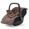 Knitted footmuff - chestnut
