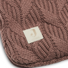 Knitted footmuff - chestnut