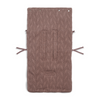 Knitted footmuff - chestnut