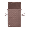 Knitted footmuff - chestnut