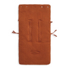 Dots knitted footmuff - caramel