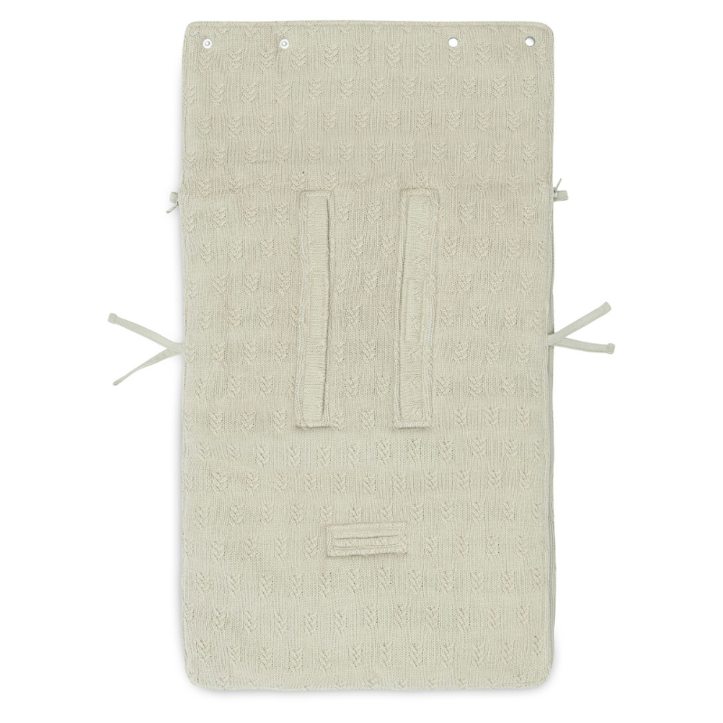 Wild knit footmuff - olive green