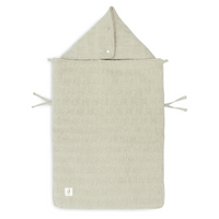Wild knit footmuff - olive green