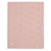 Kinderbettdecke 75x100 cm Muschelstrick – rosa