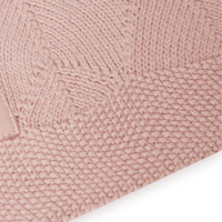 Crib blanket 75x100 cm shell knit - pink