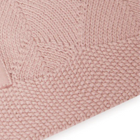 Kinderbettdecke 75x100 cm Muschelstrick – rosa