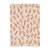 Set of 3 cotton gauze washcloths - chestnut