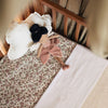 Drap-housse lit bébé 60x120cm - fleurs vintage