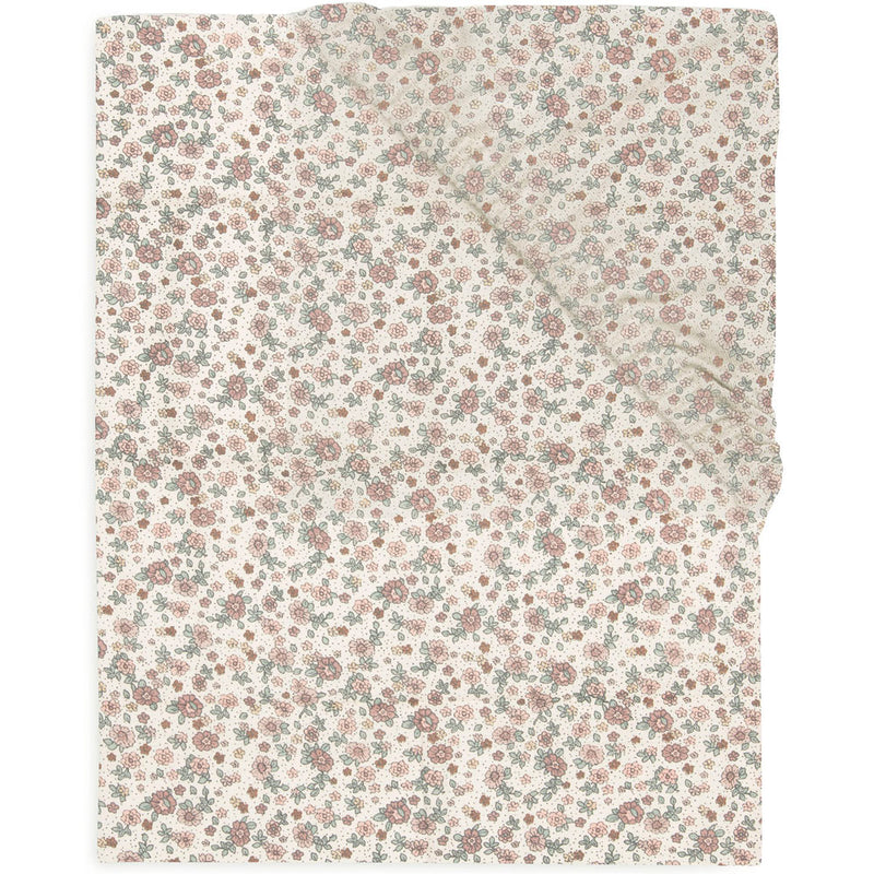 Drap-housse lit bébé 60x120cm - fleurs vintage