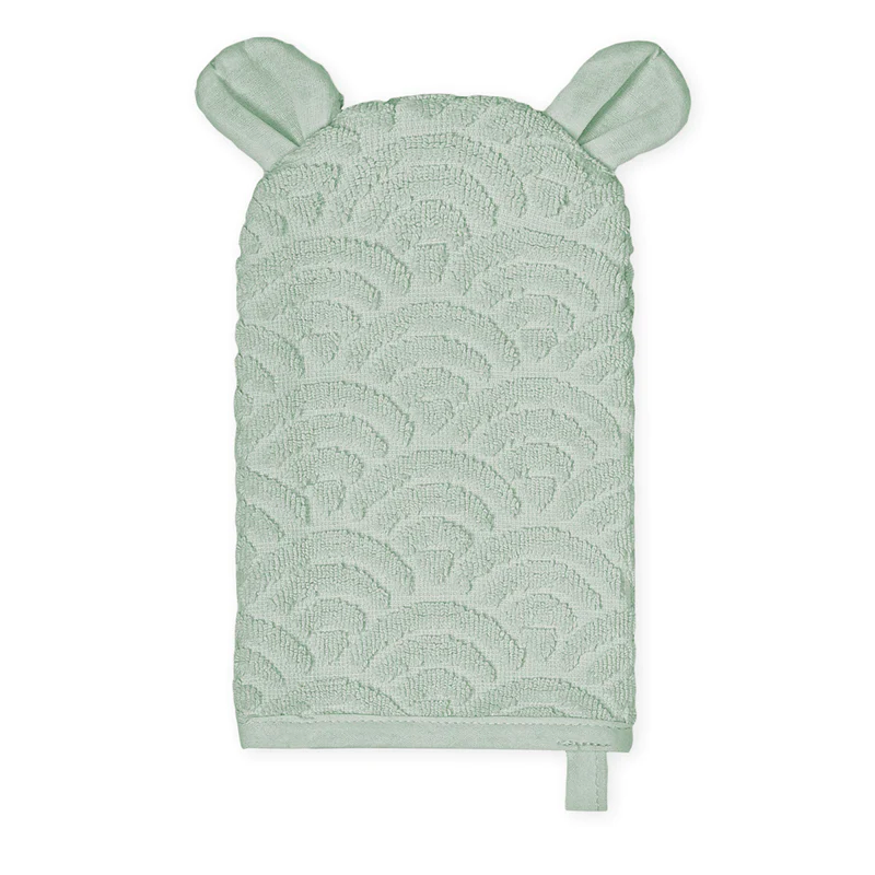 Bear washcloth - ash green