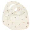Waterproof bib - rosehip - set of 2