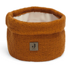 Panier de rangement maille points - caramel