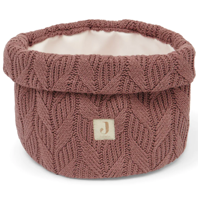 Mesh storage basket - chestnut