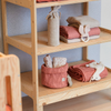 Mesh storage basket - pink
