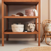 Grain knit storage basket - olive green