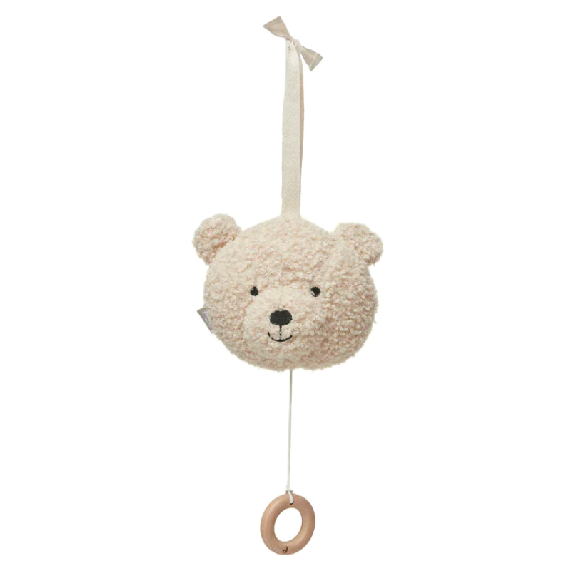 Musical teddy bear - natural