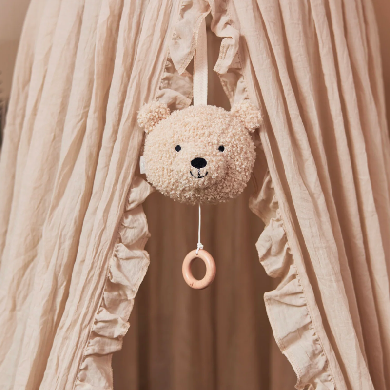 Peluche musicale ourson - naturel