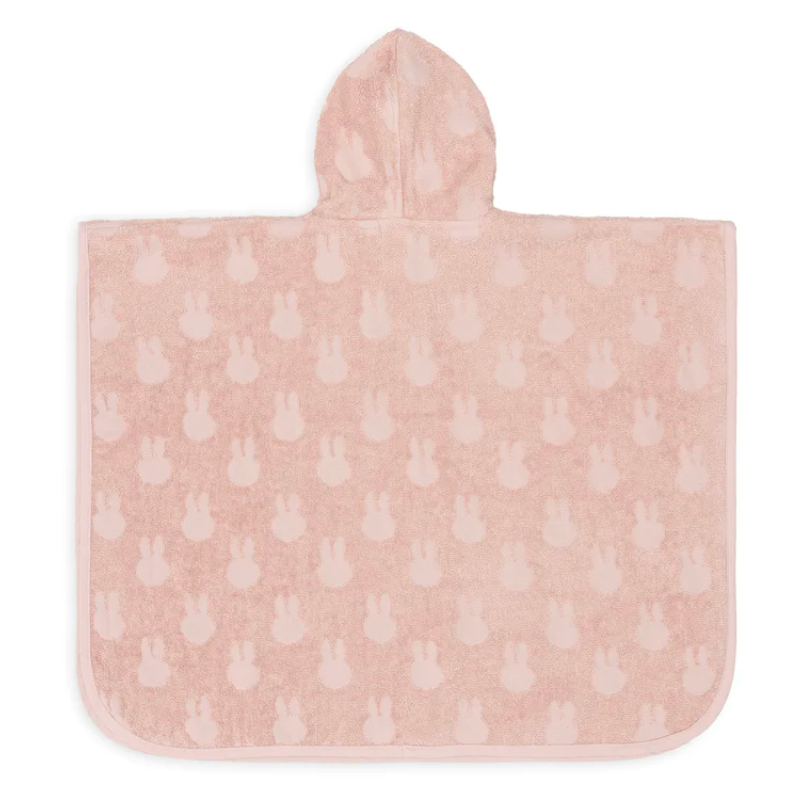 Poncho de bain éponge- Miffy - rose sauvage