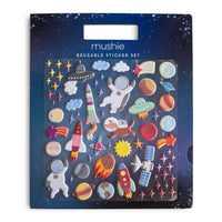Wiederverwendbare Aufkleber mit Buch – Astronaut