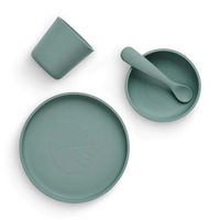 Set de table silicone - vert cendré