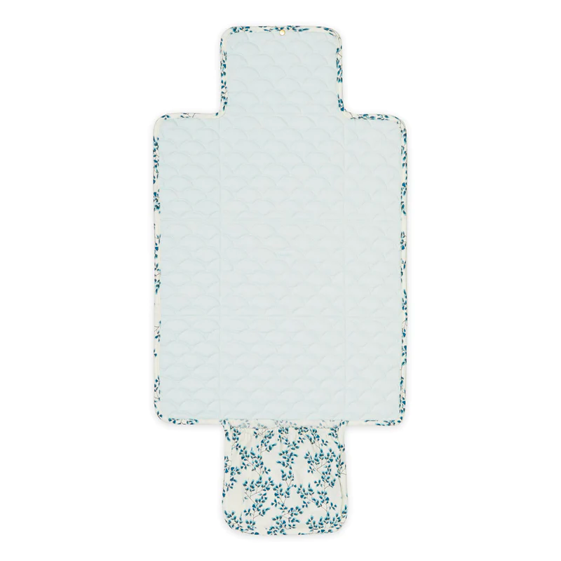 Nomadic changing mat - blue flowers
