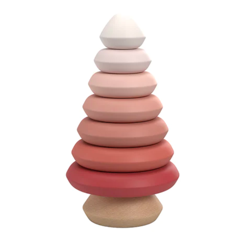 Stacking tower - pink