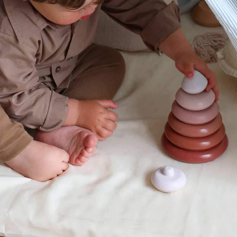 Stacking tower - pink