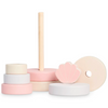 Stacking tower - pink shell