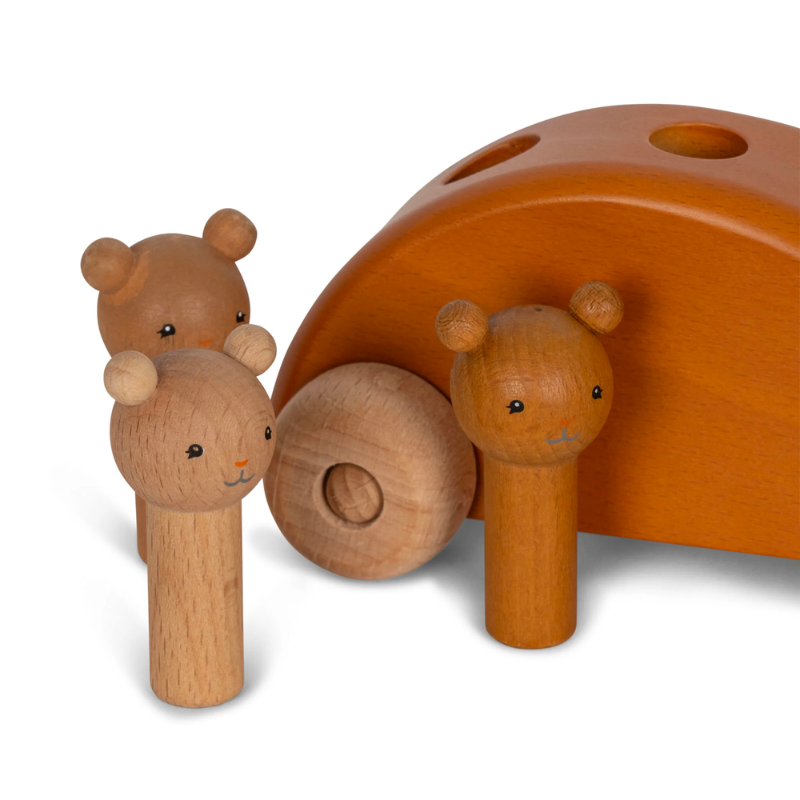 Pop-up teddy bear car 
