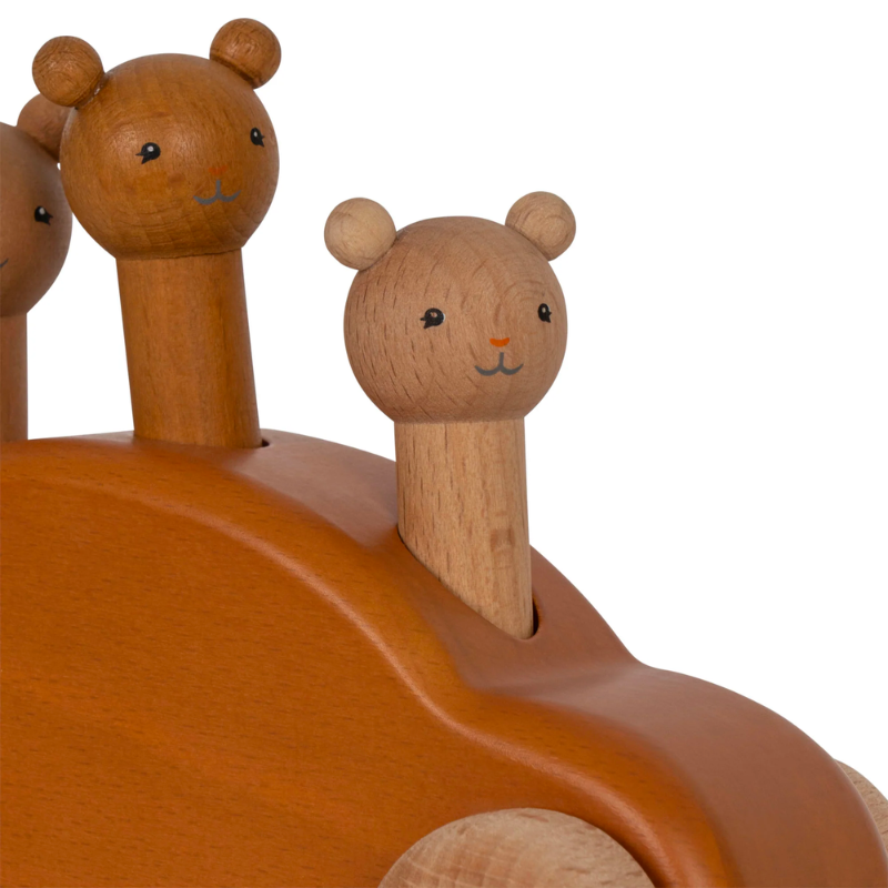 Pop-up teddy bear car 