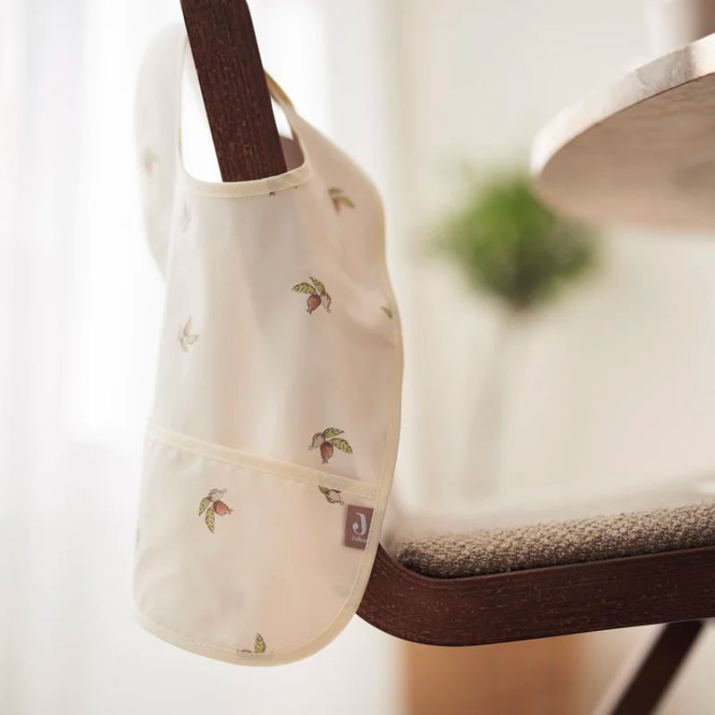 Waterproof bib - rosehip - set of 2